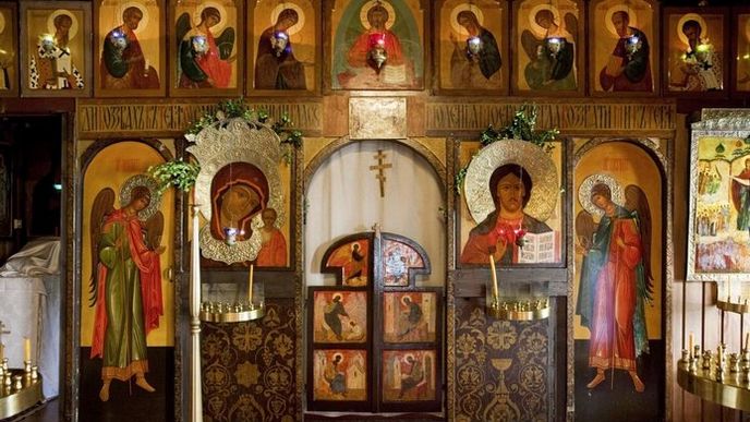 z interiéru pravoslavného kostela, ilustrační foto