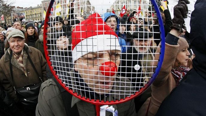 Z protestu proti výsledkům voleb v Rusku