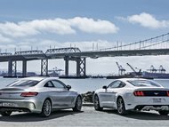 Za volantem Mercedes-Benz C Coupé vs. Ford Mustang