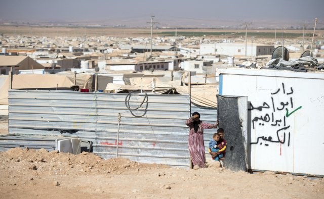 V táboře Zatárí v Jordánsku žije na 80 tisíc uprchlíků.