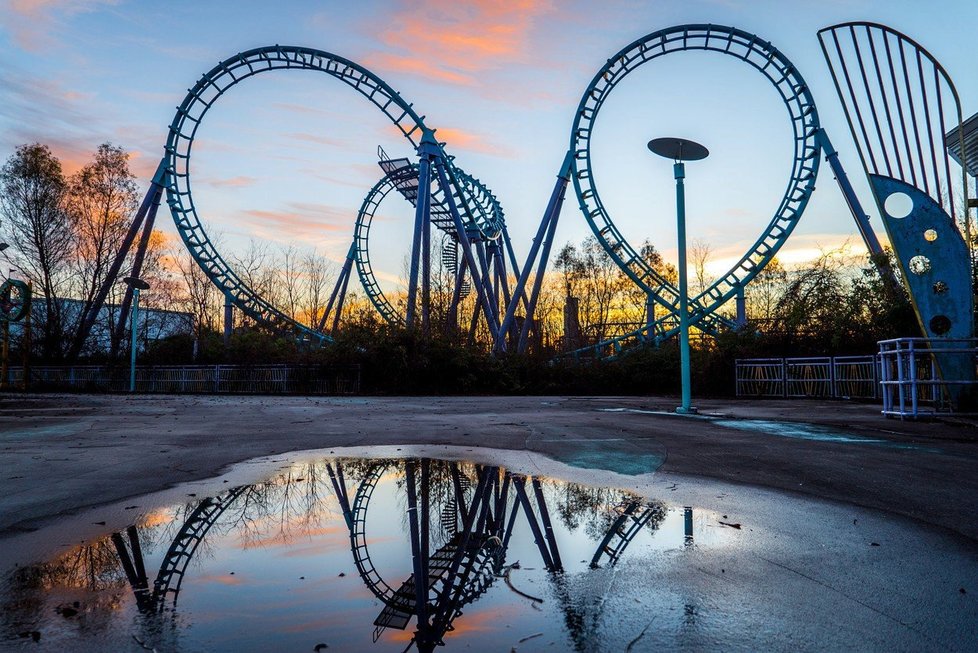 Zábavní park v New Orleans se po hurikánu Kathrina proměnil v město duchů