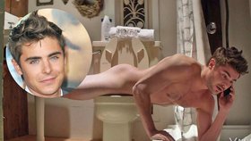 Zac Efron zřejmě rád hledá neobvyklé polohy.