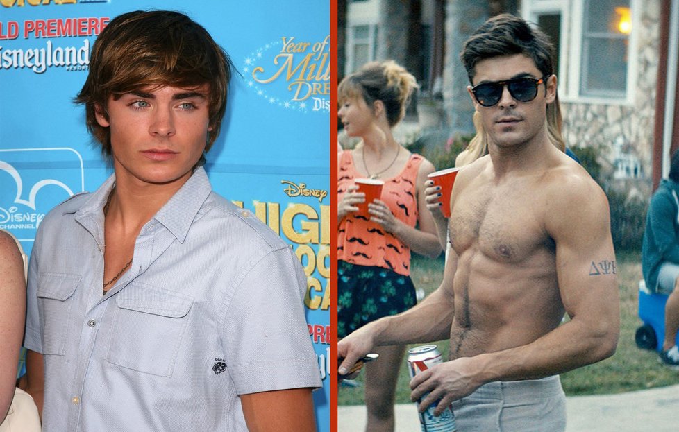 Zac Efron už dávno není roztomilý kluk. Je z něj dospělý muž!