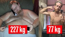 Američan zhubl neuvěřitelných 150 kg.