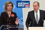 Diplomaté Zacharovová a Lavrov prosluli nediplomatickou mluvou.