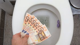 Policie řeší ucpaný záchod v bance: Někdo chtěl spláchnout miliony! 