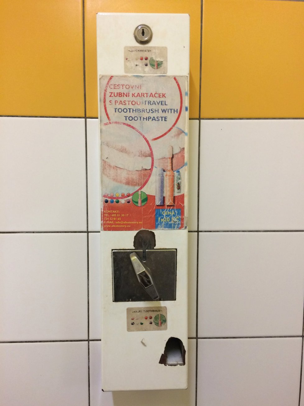 Nechybí ani automat.