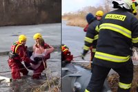 Drama na zamrzlém rybníce u Olomouce: Žena zachraňovala psa! Málem se utopili oba!