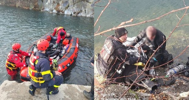 U lomu Šífr na Bruntálsku se odehrál dramatický boj na záchranu potápěče.