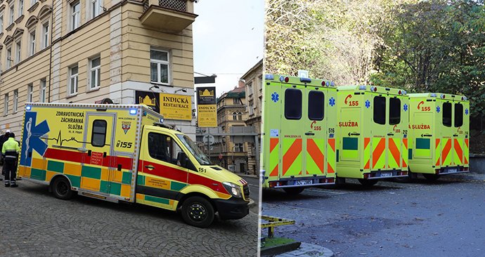 Vozy pražské zdravotnické záchranné služby