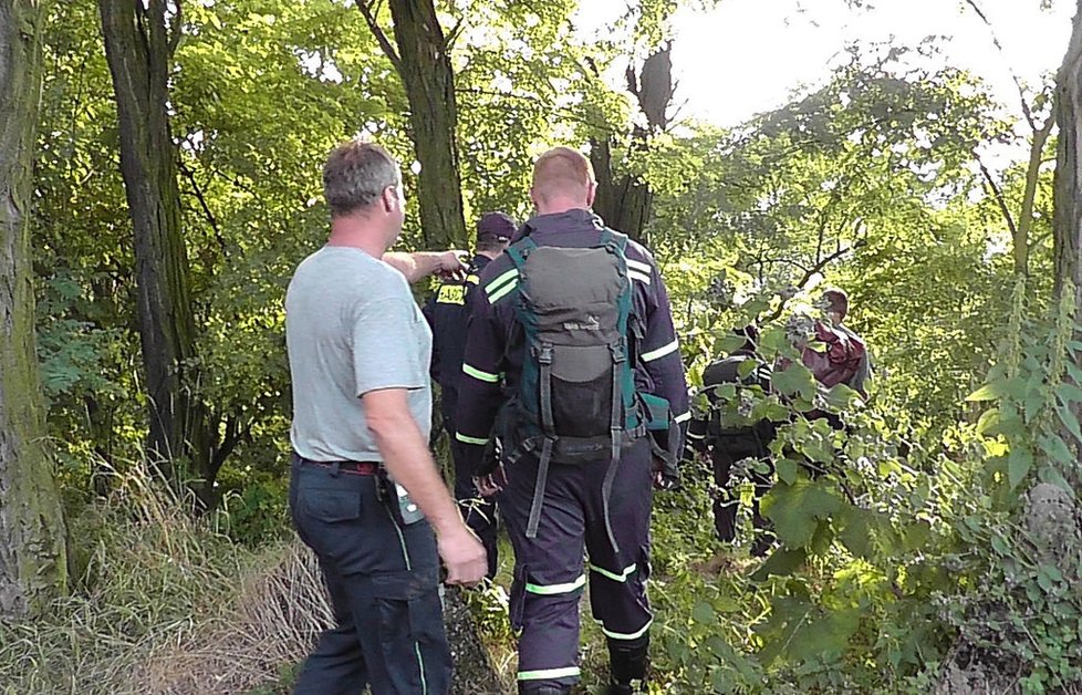 Hasiči nemohli použít výškovou techniku.