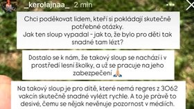 Reakce Kostroňové na mediální zájem o případ smrti malého chlapce