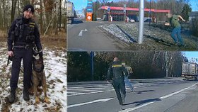 Dopadení podezřelého muže na Hradecku.