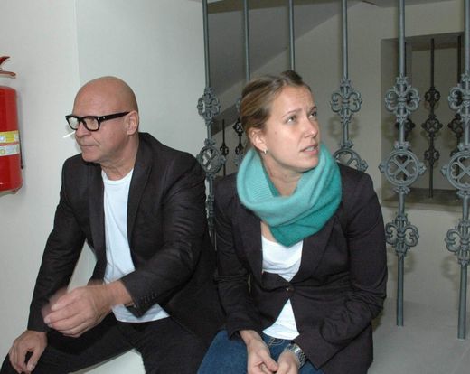 Jindřich Strýc se svou dcerou Barborou před vyhlášením rozsudku. Jindřich Strýc se svou dcerou Barborou před vyhlášením rozsudku.