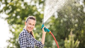 V červnu je potřeba zahradu pořádně zalévat.