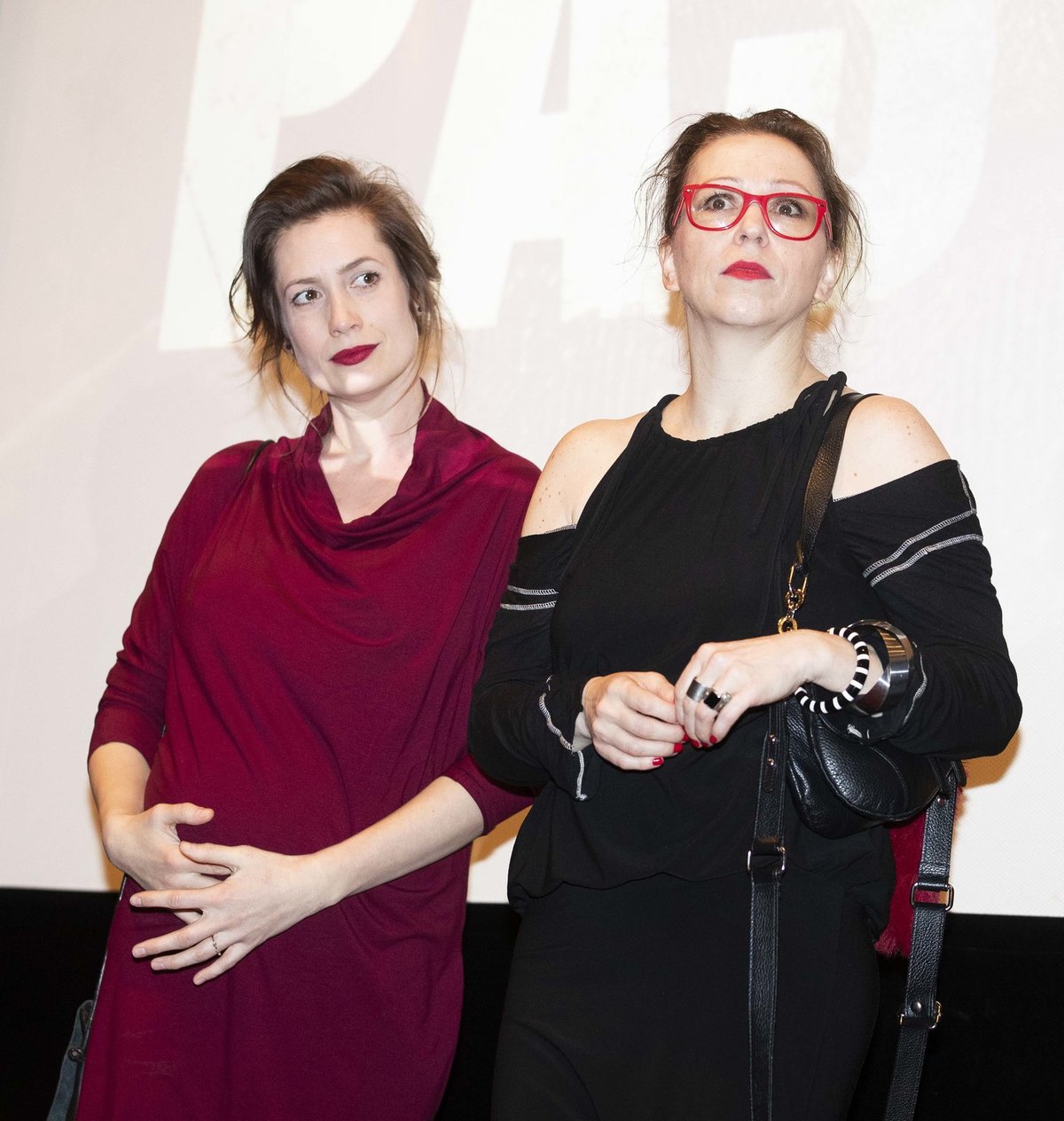 Lenka Zahradnická a Zuzana Stivínová na premiéře filmu Past