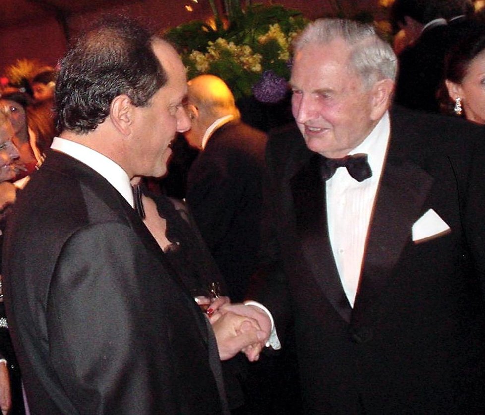 David Rockefeller s tehdejším argentinským viceprezidentem Danielem Sciolim