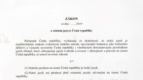 Korektura Zákona o státním jazyce České republiky, část I.