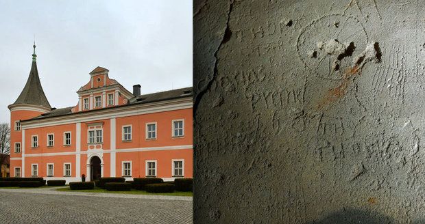Nový objev na sokolovském zámku: Sklepní nápisy ze 17. století mohli vyrýt vězni