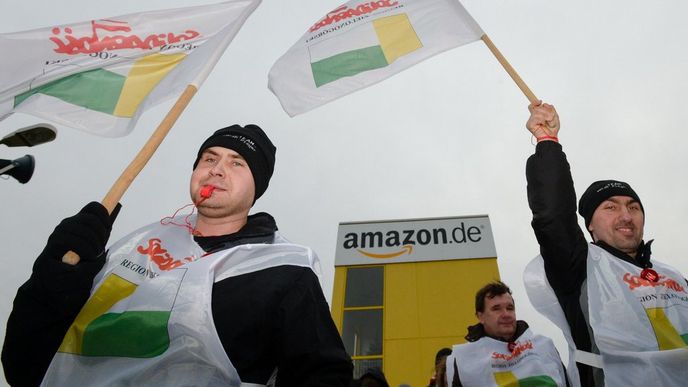 Zaměstnanci německého Amazonu stávkují