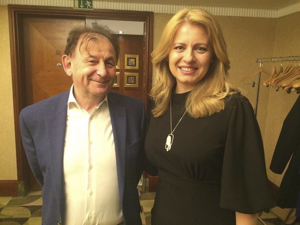 Michael Žantovský a Zuzana Čaputová (9. 4. 2019)