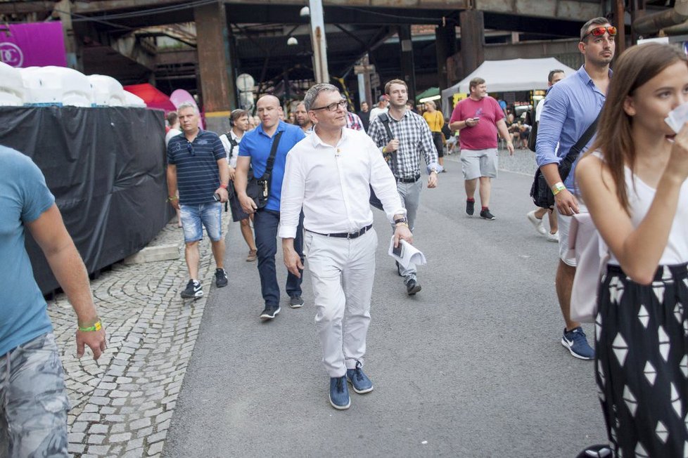 Lubomír Zaorálek (ČSSD) na festivalu Colours of Ostrava v roce 2017