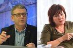 Ministr zahraničí Lubomír Zaorálek (ČSSD) a náměstkyně Andreje Babiše na ministerstvu financí Alena Schillerová