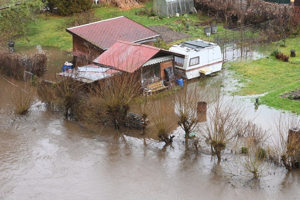 Záplavy v Karlovarském a Plzeňském kraji (24.12.2023)