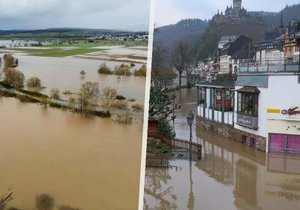 Záplavy v Německu (leden 2024)