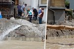 Záplavy ve Slovinsku.