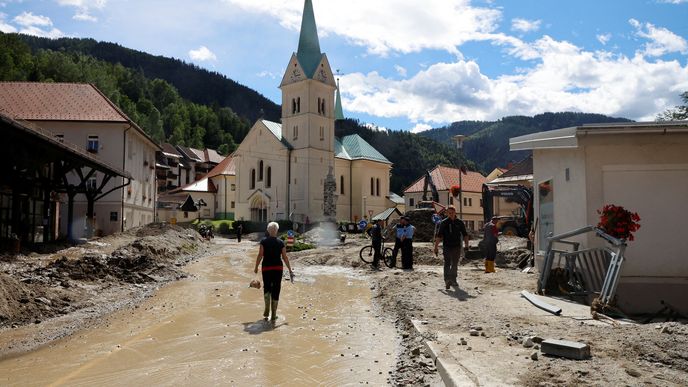 Záplavy na Slovinsku