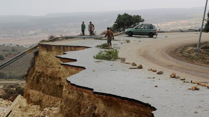 Následky záplav v Libyi