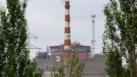Kolona s inspektory MAAE mířící do Záporožské jaderné elektrárny (15. 6. 2023).
