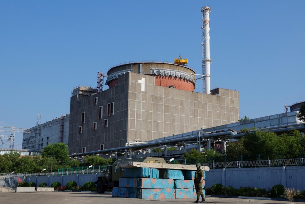 Záporožská jaderná elektrárna (15. 6. 2023).