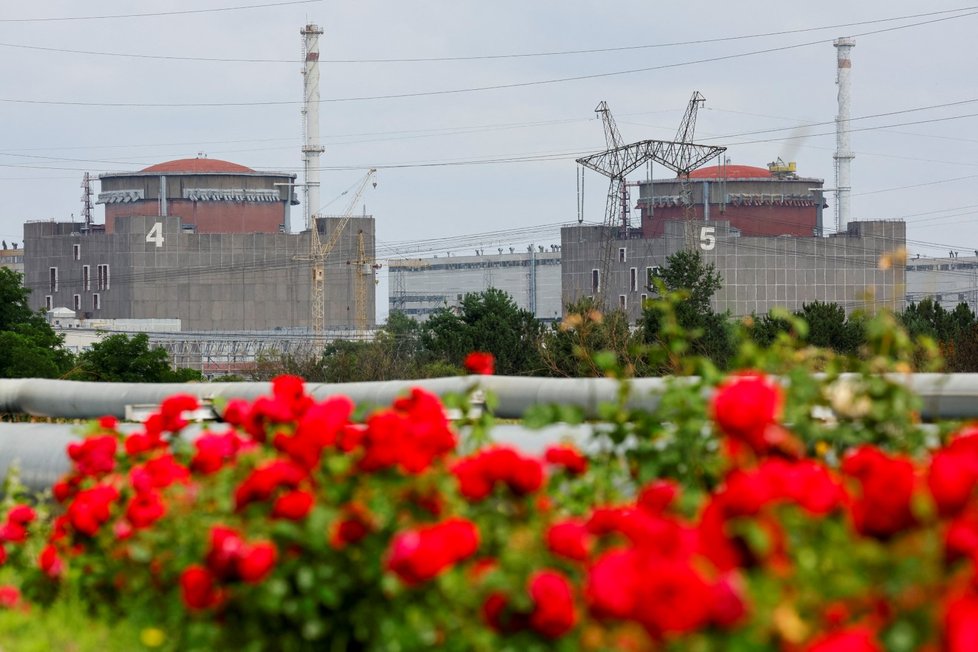 Záporožská jaderná elektrárna (15. 6. 2023).