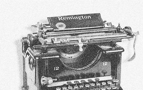 Muž ukradl psací stroj značky Remington.