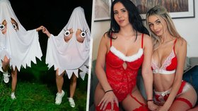 Modelky Zara Rose a Elena Xiona se vydají na halloween za sexy duchy!