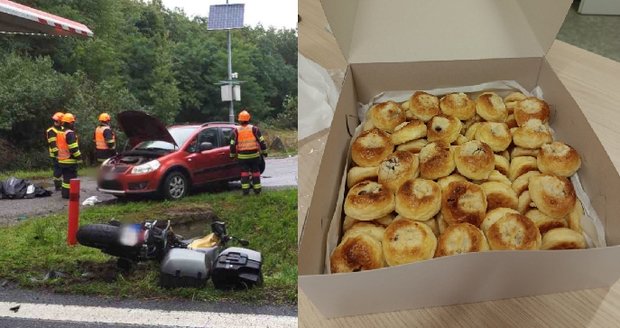 Koláčky za záchranu života: Bohumila na motorce smetlo auto