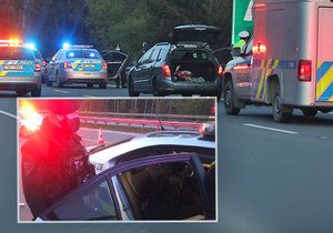 Policisté na dálnici D1 zadrželi prchajícího cizince z Německa. Na svědomí má pokus o vraždu své partnerky.