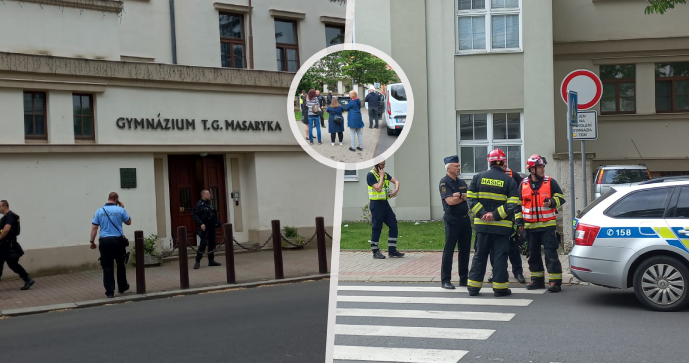 Do budovy gymnázia v Litvínově násilně vnikla neznámá osoba: Došlo k evakuaci, policisté mají podezřelého!