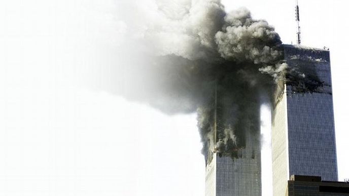 Zasažené věže Světového obchodního centra (září 2001)