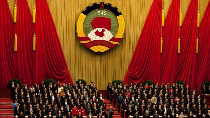 Zasedání parlamentu v Číně