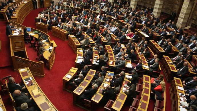 Zasedání řeckého parlamentu (31.3.2015)