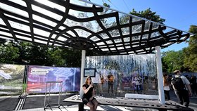 Na pražskév výstavišti je úplně první tramvajový přístřešek vyrobený 3D tiskem