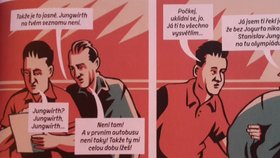 Komiks o Emilu Zátopkovi vytvořili Jan Novák a Jaromír Švejdík.