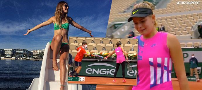 Tenisová kráska Katarina Zavacká si na Roland Garros vypila kalich hořkosti do dna