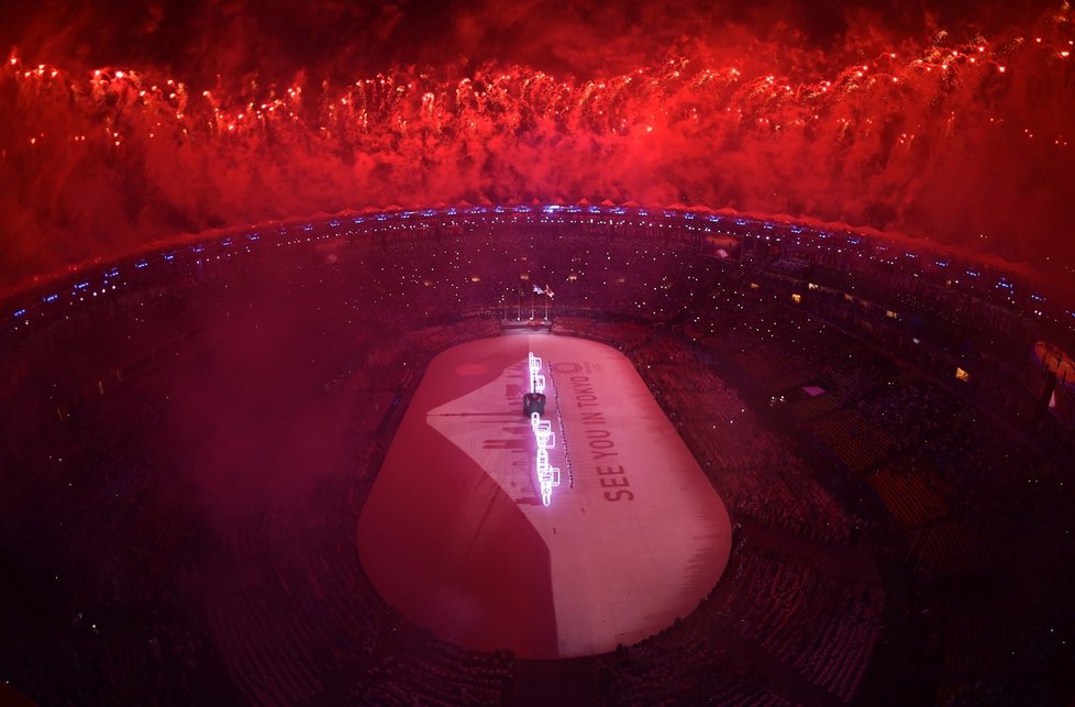 Závěrečný ceremoniál olympiády v Riu de Janeiro
