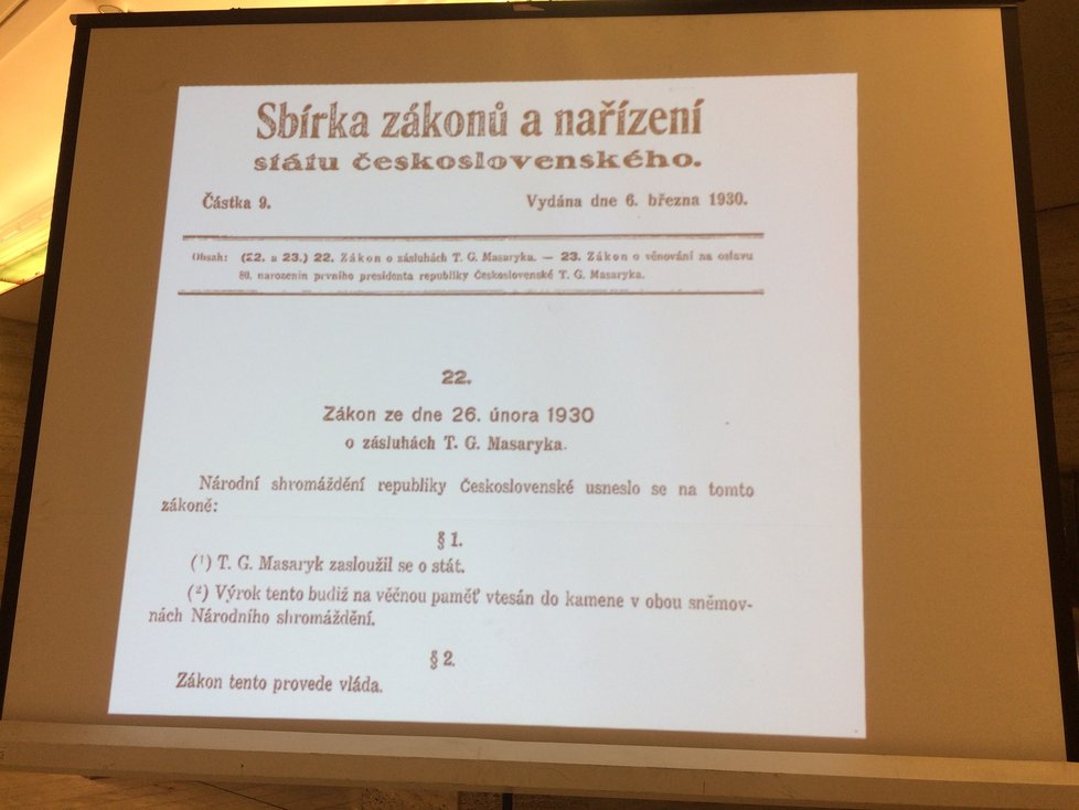 Ve sbírkách Národního muzea byl objeven unikátní fonografický váleček se záznamem projevu, který na Pražském hradě pronesl Tomáš Garrigue Masaryk při příležitosti svých 80. narozenin.