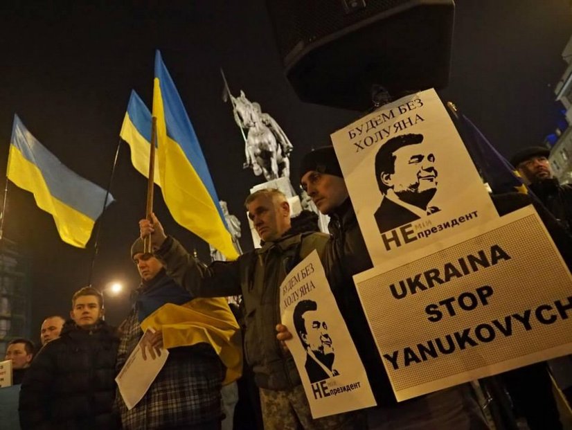 „Zbavme se přisluhovače - Janukovyč není můj prezident.“ (autor: Eugen Kukla)