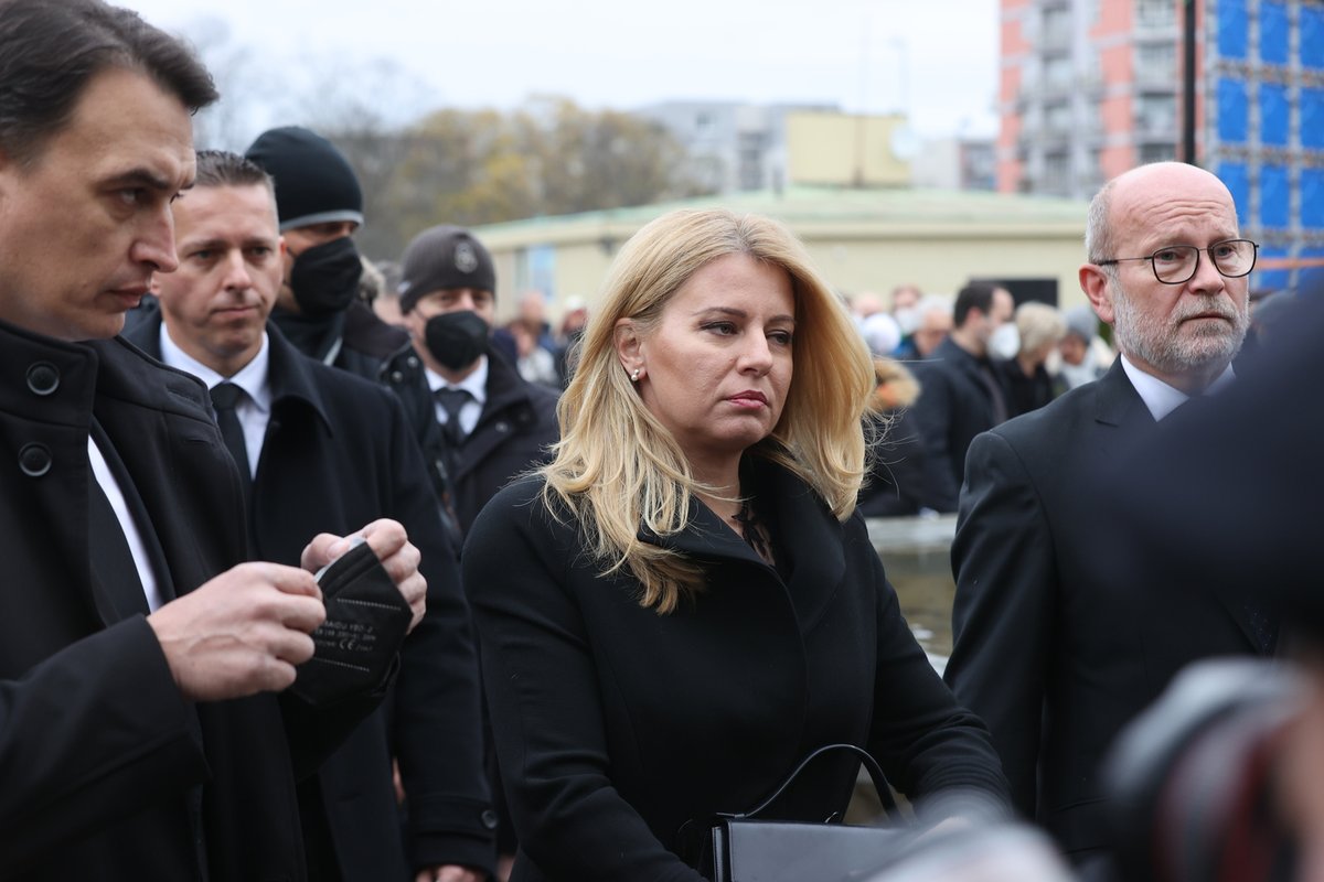 Pohřeb Mira Žbirky: Zuzana Čaputová